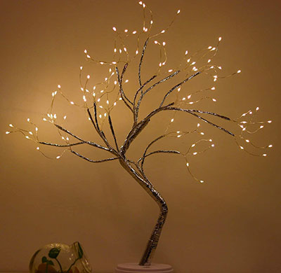 Светодиодное дерево (H-50 см) тёплое белое свечение