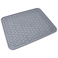 Силиконовый коврик для сушки посуды (30х40 см) серый
