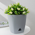 Горшок для цветов с прикорневым поливом "Amsterdam" (2,5 л) серый