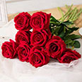 Искусственные цветы "Розы красные" (H-80 см) 5 шт.