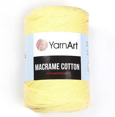Пряжа Yarnart Macrame Cotton № 754 лимон (225 м.) 250 гр.