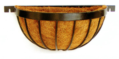 Корзина настенная с кокосовым вкладышем (40 см.)