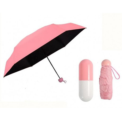 Мини-зонтик женский в капсуле (18 см.) розовый