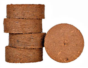 Кокосовый субстрат в дисках (5 шт, d 100 мм.)