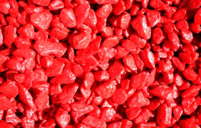 Декоративная каменная крошка (1кг) красная