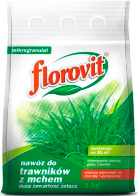 Florovit - для газонов, c большим содержанием железа (1 кг.)
