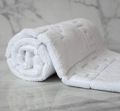 Полотенце для ног (50х70 см) цвет белый, 100% хлопок