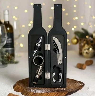 Набор аксессуаров для вина (5 предметов) в подарочной упаковке