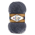 Пряжа Alize Angora Real 40 №411 (430 м) 100 гр. джинс меланж