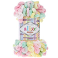 Пряжа вязальная Alize Puffy Color № 5862 (9 м) 100 гр.