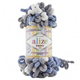 Пряжа вязальная Alize Puffy Color № 6075 (9 м) 100 гр.