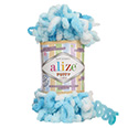 Пряжа вязальная Alize Puffy Color № 5924 (9 м) 100 гр.