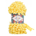 Пряжа вязальная Alize Puffy Fine № 113 жёлтый (14,5 м) 100 гр.