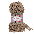 Пряжа вязальная Alize Puffy Fine № 329 молоч.-коричневый (14,5 м) 100 гр.