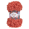 Пряжа вязальная Alize Puffy Fine № 526 коралловый (14,5 м) 100 гр.