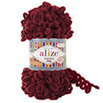 Пряжа вязальная Alize Puffy Fine № 107 вишнёвый (14,5 м) 100 гр.