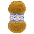Пряжа вязальная Alize Lanagold 800 № 645 (100 гр.) горчичный