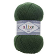 Пряжа вязальная Alize Lanagold 800 № 118 (100 гр.) зелёная трава