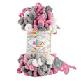 Пряжа вязальная Alize Puffy Color № 6070 (9 м) 100 гр.