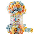 Пряжа вязальная Alize Puffy Color № 6314 (9 м) 100 гр.