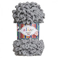Пряжа вязальная Alize Puffy Fine № 343 угольный серый (14,5 м) 100 гр.