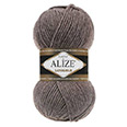 Пряжа вязальная Alize Lanagold № 240 (240 м) 100 гр. корич. меланж