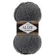 Пряжа вязальная Alize Lanagold №182 (240 м) 100 гр. сред.-серый меланж