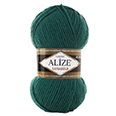 Пряжа вязальная Alize Lanagold № 507 (240 м) 100 гр. античн. зелёный