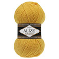 Пряжа вязальная Alize Lanagold № 216 (240 м) 100 гр. жёлтый