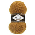 Пряжа вязальная Alize Lanagold № 645 (240 м) 100 гр. горчичный