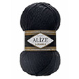 Пряжа вязальная Alize Lanagold № 60 (240 м) 100 гр. чёрный