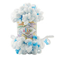 Пряжа вязальная Alize Puffy Color № 6472 (9 м) 100 гр.