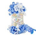 Пряжа вязальная Alize Puffy Color № 6371 (9 м) 100 гр.