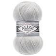 Пряжа Alize Superlana TIG № 208 (570 м) 100 гр. светло-серый