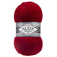 Пряжа Alize Superlana TIG № 56 (570 м) 100 гр. красный