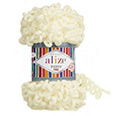 Пряжа вязальная Alize Puffy Fine № 62 светло-жёлтый (14,5 м) 100 гр.