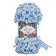 Пряжа вязальная Alize Puffy Fine № 218 детский голубой (14,5 м) 100 гр.