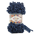 Пряжа вязальная Alize Puffy Fine № 93 джинс (14,5 м) 100 гр.