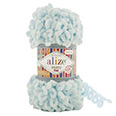 Пряжа вязальная Alize Puffy Fine № 522 светло-голубой (14,5 м) 100 гр.