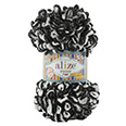 Пряжа вязальная Alize Puffy Fine № 868 чернобурка (14,5 м) 100 гр.