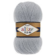 Пряжа Alize Angora Real 40 №21 (430 м) 100 гр. серый