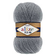 Пряжа Alize Angora Real 40 №87 (430 м) 100 гр. угольно-серый