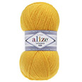 Пряжа вязальная Alize Lanagold 800 № 216 (100 гр.) жёлтый