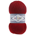 Пряжа вязальная Alize Lanagold 800 № 56 (100 гр.) красный