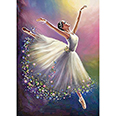 Алмазная мозаика 5D "Балет" (40x50 см) на подрамнике
