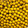 Бусины матовые ярко-жёлтые (D-8 мм) 500 гр.
