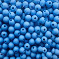 Бусины матовые голубые (D-8 мм) 500 гр.
