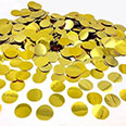 Конфетти фольгированные круглые золотые (D-0,5 см) 100 гр.