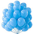 Латексные шары пастель 100 шт. (размер 12/30 см) голубой