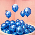 Латексные шары Хром синие (размер 12/30) 25 шт.